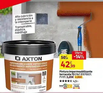 Dexter - pintura impermeabilizante terracota 15l réf. 81878/76001