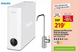 Leroy Merlin Philips - sistema de filtración fluío de oismosis inversar aut8940 oferta