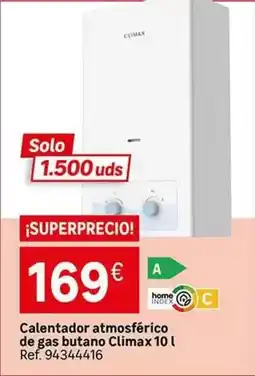 Leroy Merlin Climax - calentador atmosférico de gas butano climax oferta