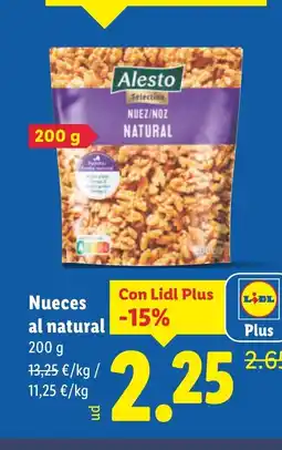 Lidl Nueces al natural oferta