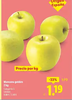 Lidl Manzana golden oferta