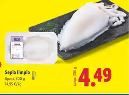 Lidl Sepia limpia oferta
