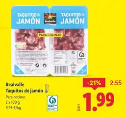 Lidl REALVALLE Taquitos de jamón oferta