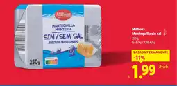 Lidl MILBONA Mantequilla sin sal oferta
