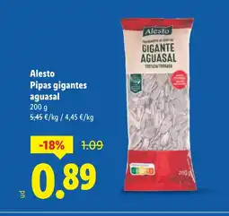 Lidl ALESTO Pipas gigantes aguasal oferta