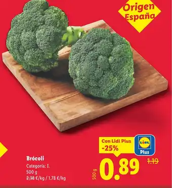 Lidl Brócoli oferta
