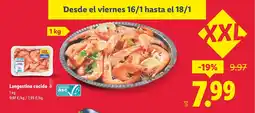 Lidl Langostino cocido oferta