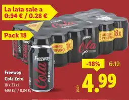 Lidl FREWAY Cola Zero oferta
