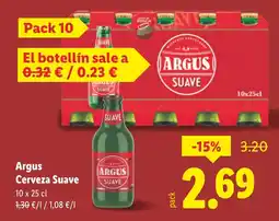 Lidl ARGUS Cerveza Suave oferta