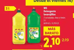 Lidl W5 Detergente lavavajillas oferta