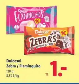 Lidl DULCESOL Zebra / Flaminguito oferta
