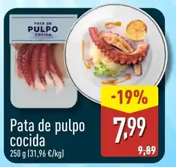 ALDI Pata de pulpo cocida oferta