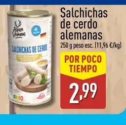 ALDI Salchichas de cerdo alemanas oferta