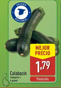 ALDI Calabacín oferta