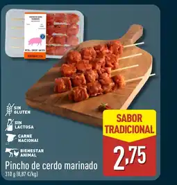 ALDI Pincho de cerdo marinado oferta