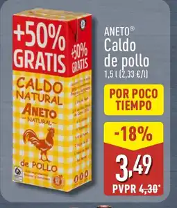 ALDI ANETO Caldo de pollo oferta