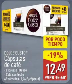 ALDI DOLCE GUSTO Cápsulas de café oferta