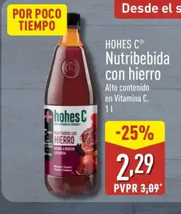 ALDI HOHES C Nutribebida con hierro oferta