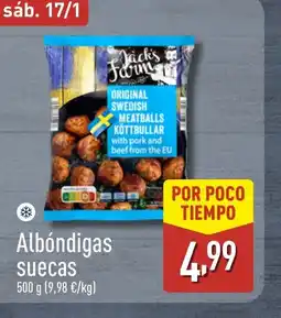 ALDI Albóndigas suecas oferta