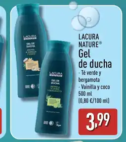 ALDI LACURA NATURE Gel de ducha oferta
