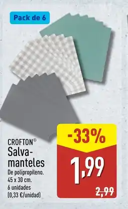 ALDI CROFTON Salva- manteles oferta