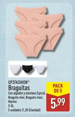 ALDI UP2FASHION Braguitas oferta