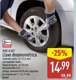 ALDI RIDE & GO Llave dinamométrica oferta