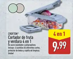 ALDI CROFTON Cortador de fruta y verdura 4 en 1 oferta