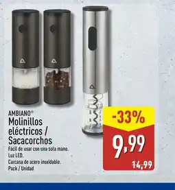 ALDI AMBIANO Molinillos eléctricos / Sacacorchos oferta