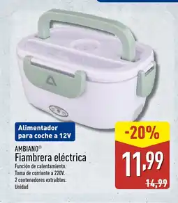 ALDI AMBIANO Fiambrera eléctrica oferta