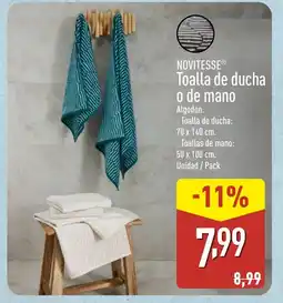 ALDI NOVITESSE Toalla de ducha o de mano oferta