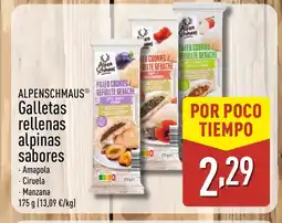 ALDI ALPENSCHMAUS Galletas rellenas alpinas sabores oferta