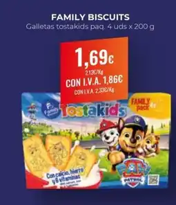 Arenas CashDiplo FAMILY BISCUITS Galletas tostakids oferta