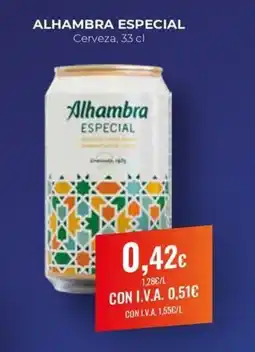 Arenas CashDiplo ALHAMBRA ESPECIAL Cerveza oferta