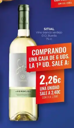 Arenas CashDiplo SITIAL Vino blanco verdejo D.O. Rueda oferta