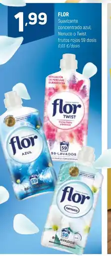 Coviran FLOR Suavizant concentrado azul Nenuco o Twist oferta