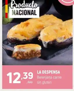 Coviran LA DESPENSA Berenjena carne sin gluten oferta