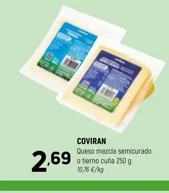 COVIRAN Queso mezcla semicurado o tierno cuña