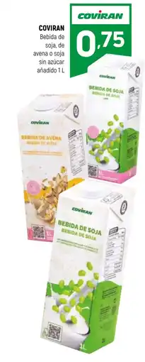 Coviran COVIRAN Bebida de soja, de avena o soja sin azúcar oferta