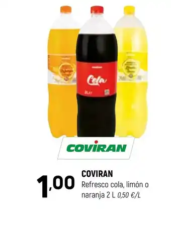 COVIRAN Refresco cola, limón o naranja