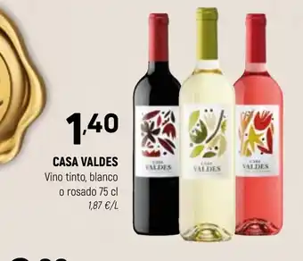 Coviran CASA VALDES Vino tinto, blanco o rosado oferta