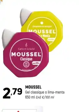 Coviran MOUSSEL Gel classique o lima-menta oferta