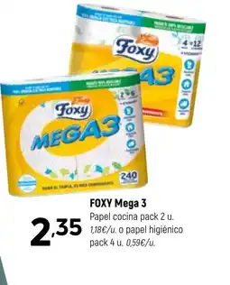 Coviran FOXY Mega 3 Papel cocina oferta