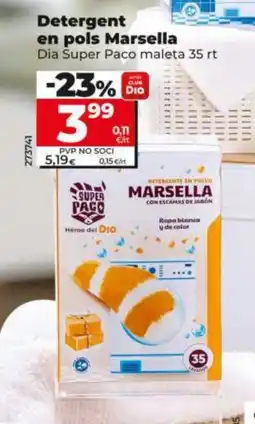 Dia DIA SUPER PACO Detergent en pols Marsella oferta