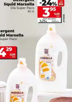 Dia DIA SUPER PACO Detergent liquid Marsella oferta