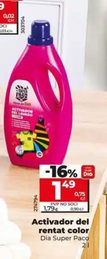 Dia DIA SUPER PACO Activador del rentat color oferta