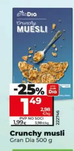 Dia GRAN DIA Crunchy musli oferta