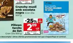 Dia GRAN DIA Pillows farcits de llet oferta