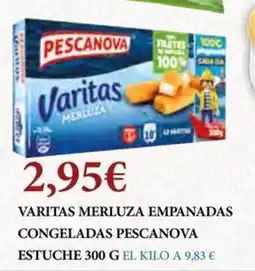 Claudio PESCANOVA Varitas merluza empanadas congeladas oferta