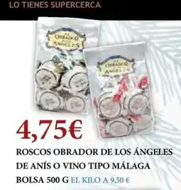 Claudio Roscos obrador de los ángeles de anís o vino tipo málaga bolsa oferta